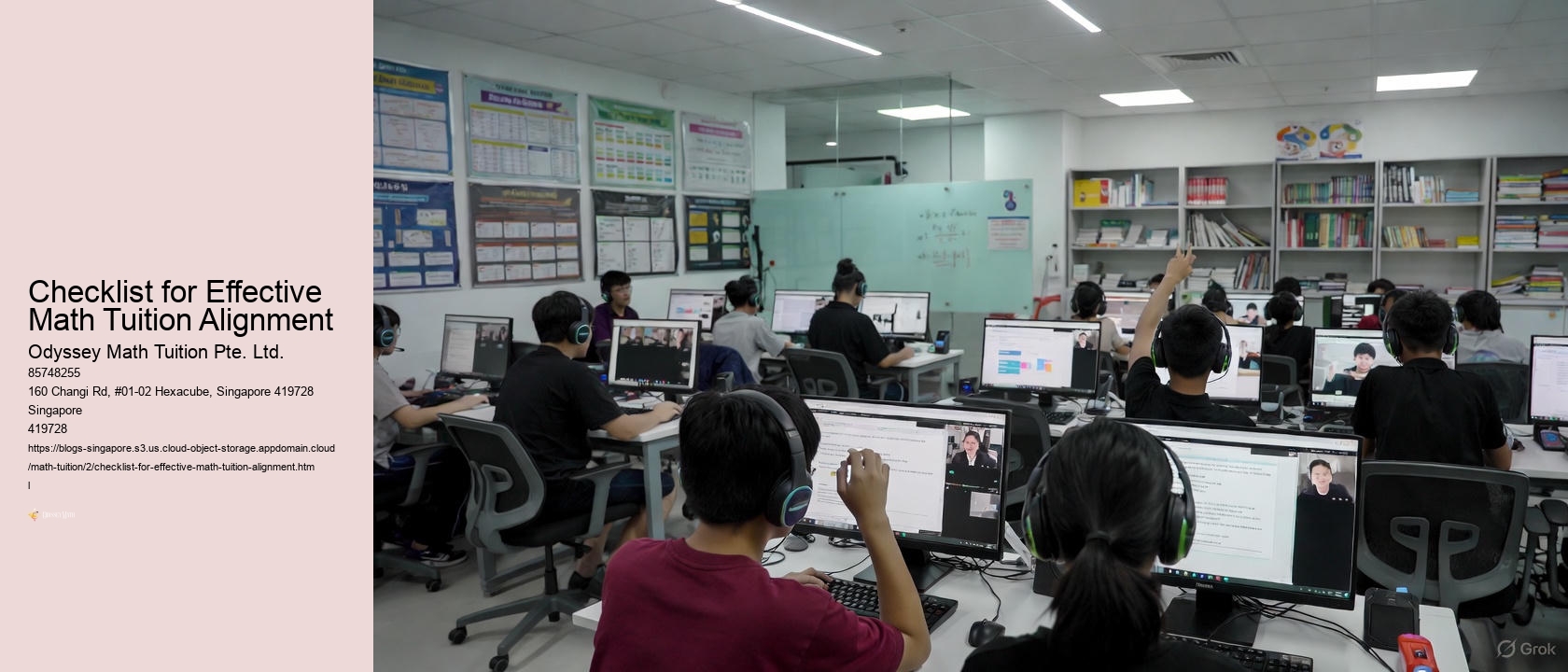 Checklist for Effective Math Tuition Alignment