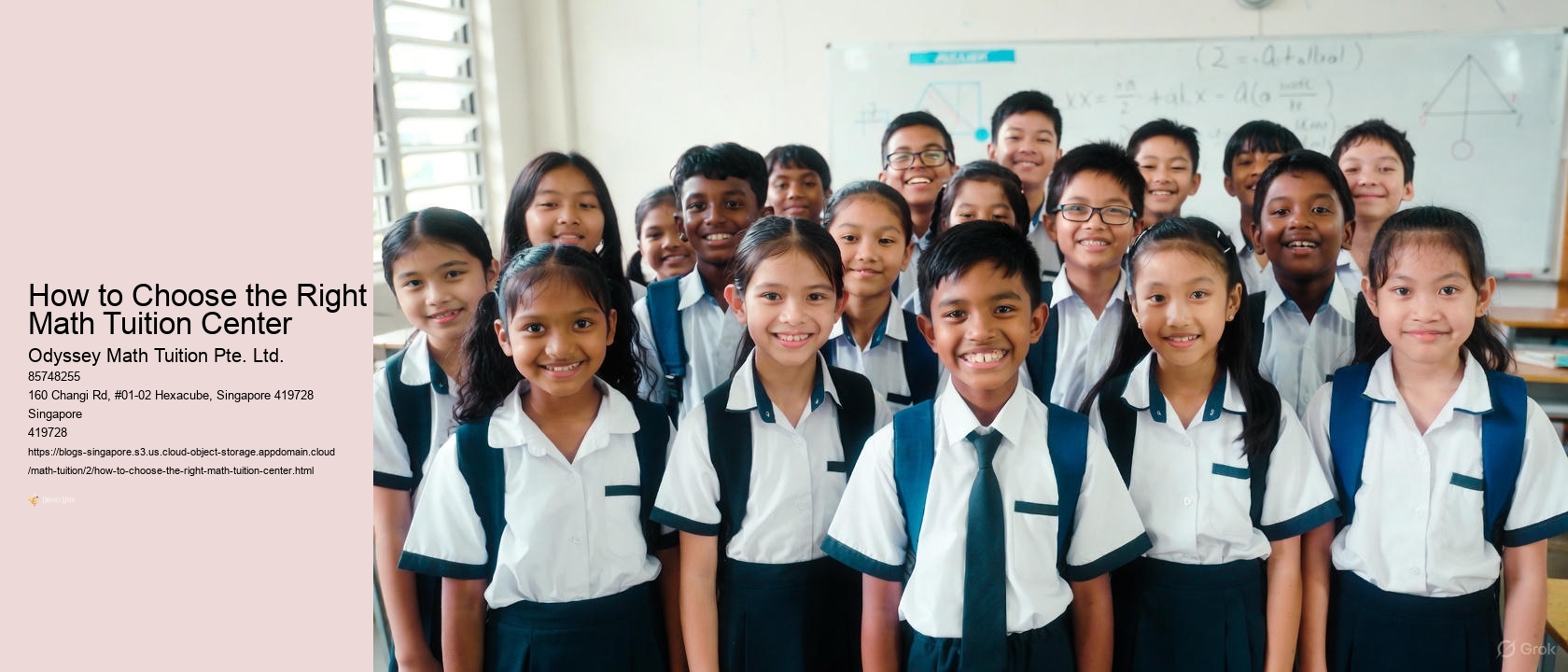 How to Choose the Right Math Tuition Center