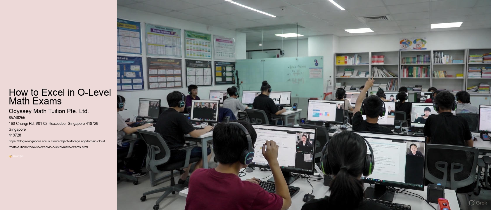 How to Excel in O-Level Math Exams Odyssey Math Tuition Pte. Ltd. How to Excel in O-Level Math Exams