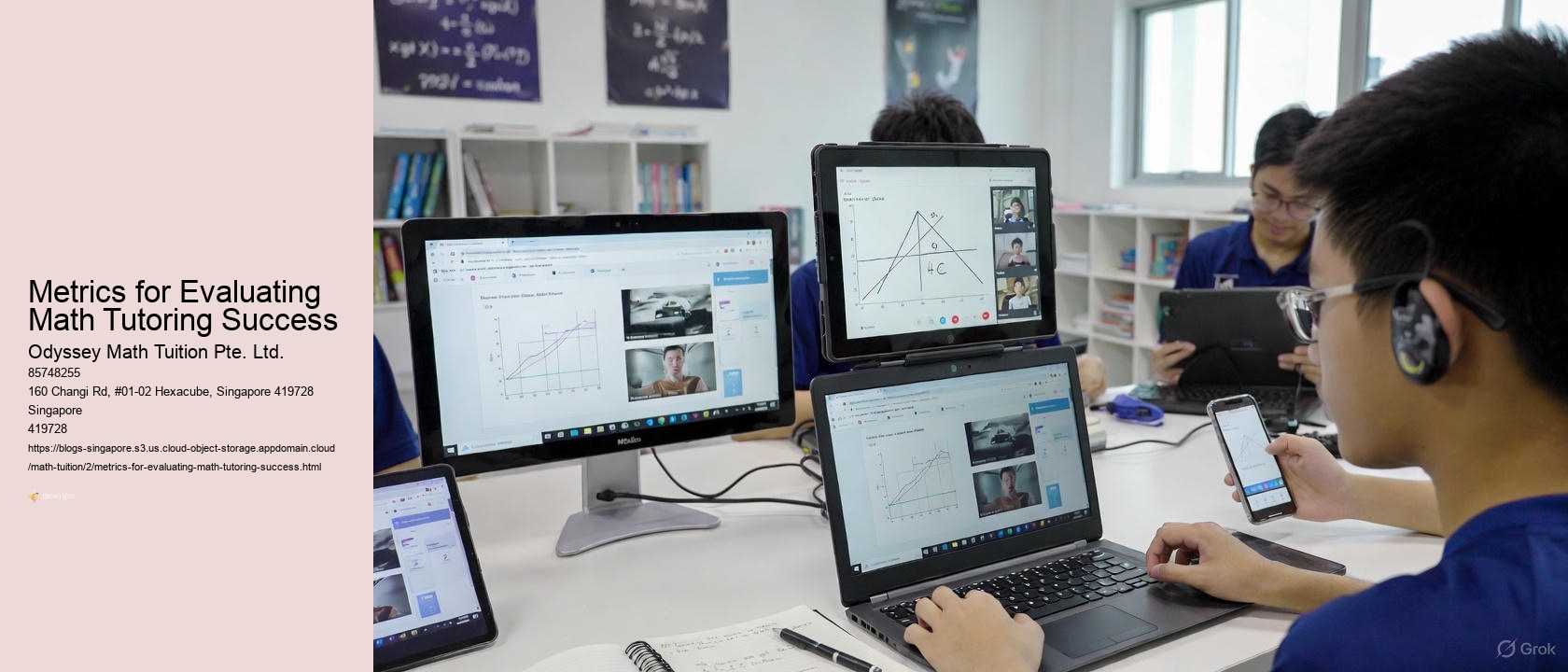 Metrics for Evaluating Math Tutoring Success Odyssey Math Tuition Pte. Ltd. Metrics for Evaluating Math Tutoring Success