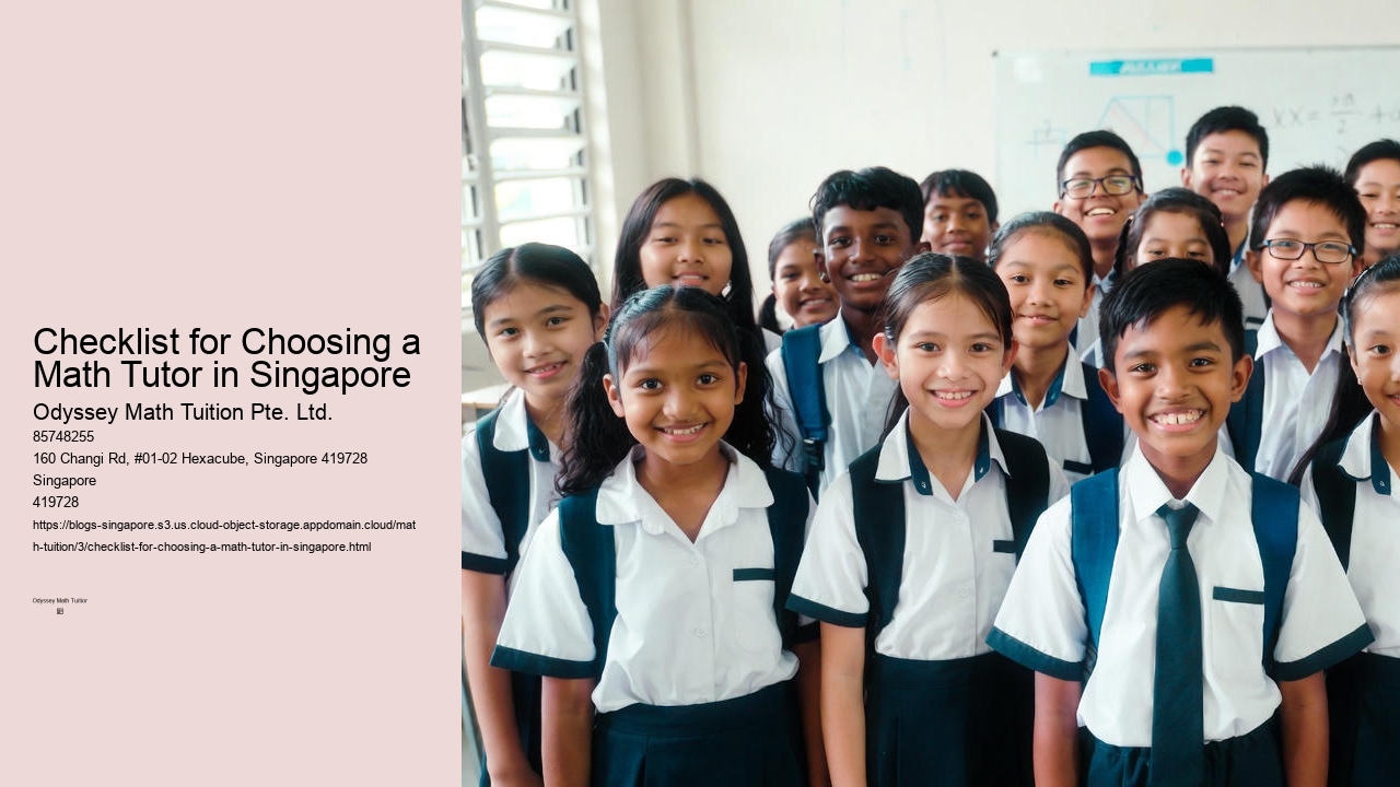 Checklist for Choosing a Math Tutor in Singapore